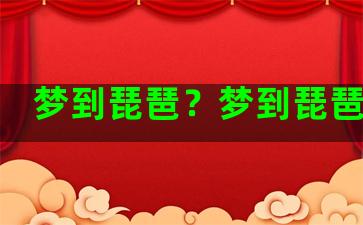 梦到琵琶？梦到琵琶坏了