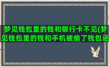 梦见钱包里的钱和银行卡不见(梦见钱包里的钱和手机被偷了钱包还在)